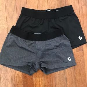 2 Soffe Dri Fit volleyball compression shorts